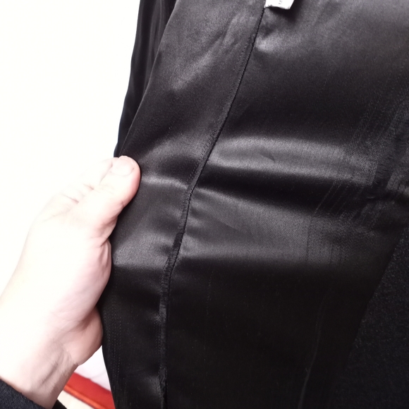 AGNES B Charcoal Gray Mid-Length Coat - Picture 9 of 10